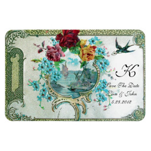 ROMANTİCA 3 MONOGRAM ,Spara datum,Vit Magnet