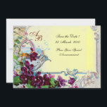 ROMANTICA 4 MONOGRAM INBJUDNINGAR<br><div class="desc">Elegant-, klass-, vibrations- och klassisk blommigt. Lila pansier, blommor, fåglar och en kvarn i ett vitt snölandskap .Digital grafisk framställning i vintage stil av Bulgan Lumini (c).Enkel att anpassa med din initialer och egen text som bröllopsfest, /ceremoniekort/platskort/spara-the-date-kort /favors / tacka dina kort / möhippor / babyduschar / födelsedagar / Sweet...</div>