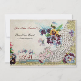 ROMANTICA Bröllopspensé Blå Rosa Vit Inbjudningar