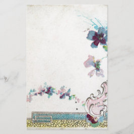 ROMANTİCA Elegant bröllop Flowers, Pansies White Brevpapper