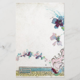 ROMANTİCA Elegant bröllop Flowers, Pansies White Brevpapper