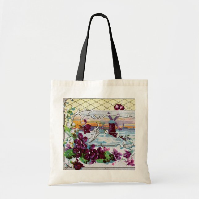 ROMANTICA-paneler,Violets,Winter-Blommigt Tygkasse (Framsidan)
