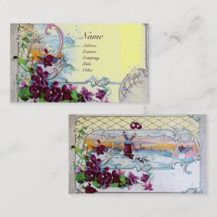 ROMANTICA-paneler,Violets,Winter-Blommigtens Gult Visitkort