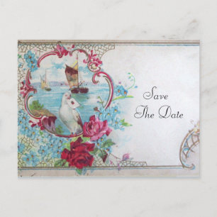 ROMANTICA SAVE THE DATE MEDDELANDE VYKORT