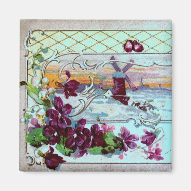 ROMANTICA-vinter liggande med paneler Magnet (Framsidan)