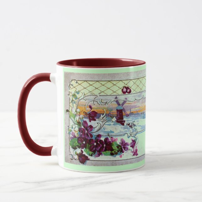 ROMANTICA-vinter liggande med paneler Mugg (Vänster)