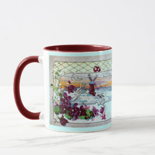 ROMANTICA Winter Ligcape,Pansier,Blommigt Swirls Mugg