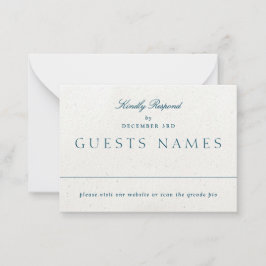 Romantical Classic Bröllop QR CODE OSA Anteckningskort