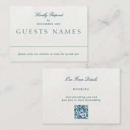 Romantical Classic Bröllop QR CODE OSA Anteckningskort