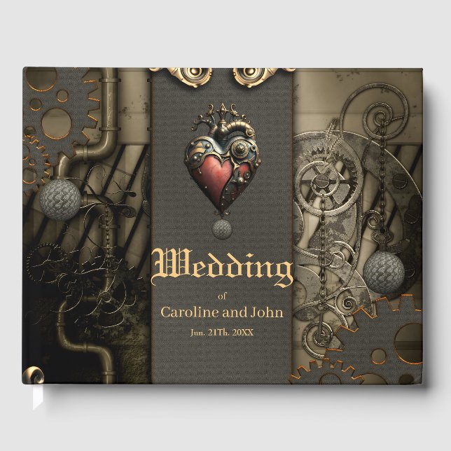 Romanticism i hjul och rör den steampunka själen gästböcker (Framsida)