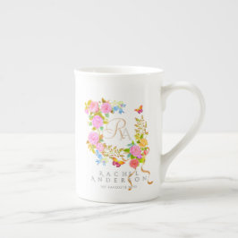 Romantics Blooming Garden Monogram Benporslin Mugg