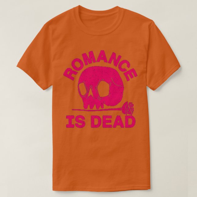 Romantik är död t shirt (Design framsida)