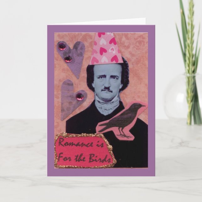 Romantik är för fåglarna helgkort (Framsida)