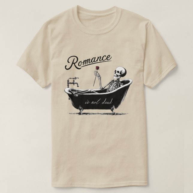 Romantik är inte död t shirt (Design framsida)