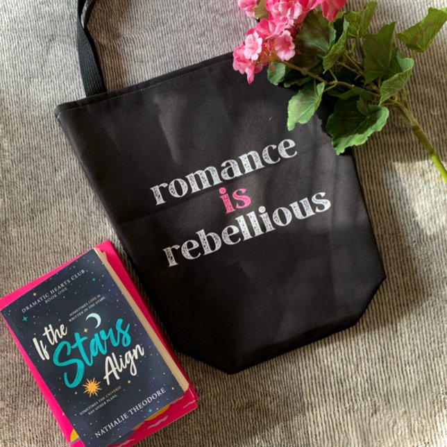 Romantik är Rebellious Tote Bag Tygkasse (The perfect tote for romance readers!)