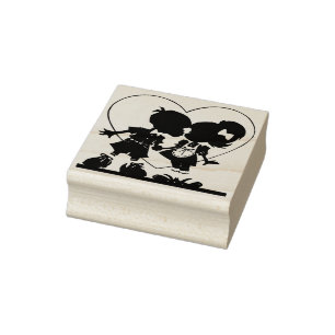 romantik art frimärke stämpel