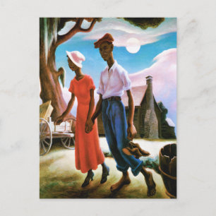 Romantik av Thomas Hart Benton Vykort