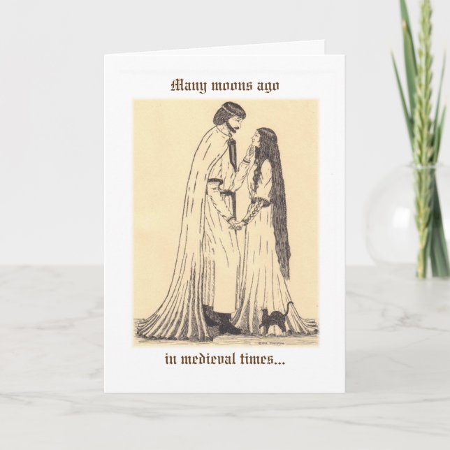 "Romantik blommat" Tack Kort (Framsida)