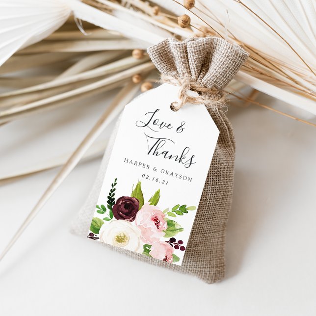  Romantik-bröllopsförmån Presentetikett (Skapare uppladdad)