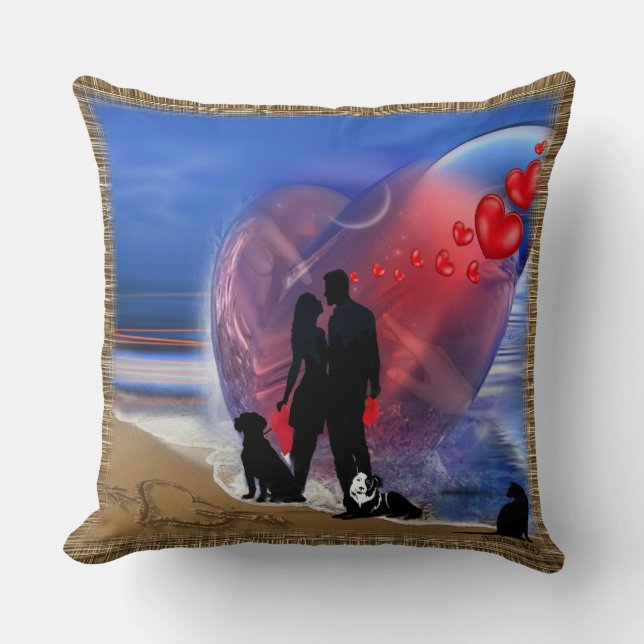 Romantik Dekoration Kudde (Framsida)