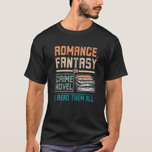 Romantik fantasi- eller lagroman t shirt (Framsida)