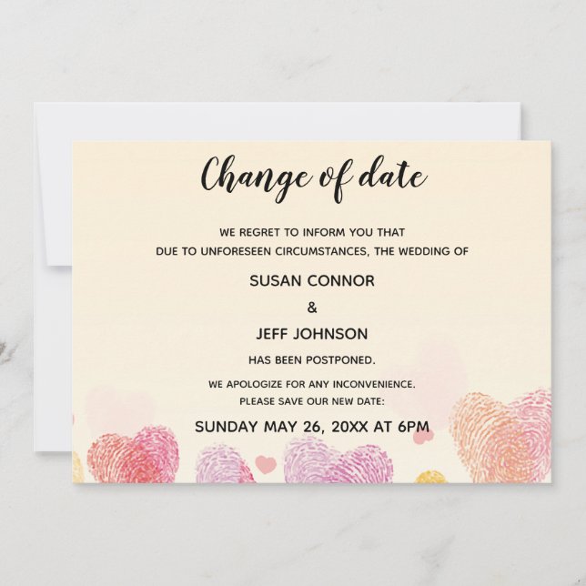 Romantik Fingerprint Kärlek Heart Meddelande (Framsida)