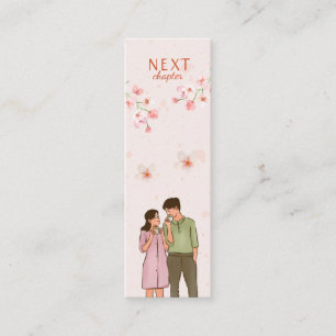Romantik Genre Rosa Blommigt Mini Bookmark