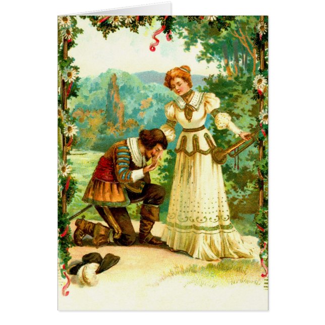 Romantik Hälsningskort (Framsidan)