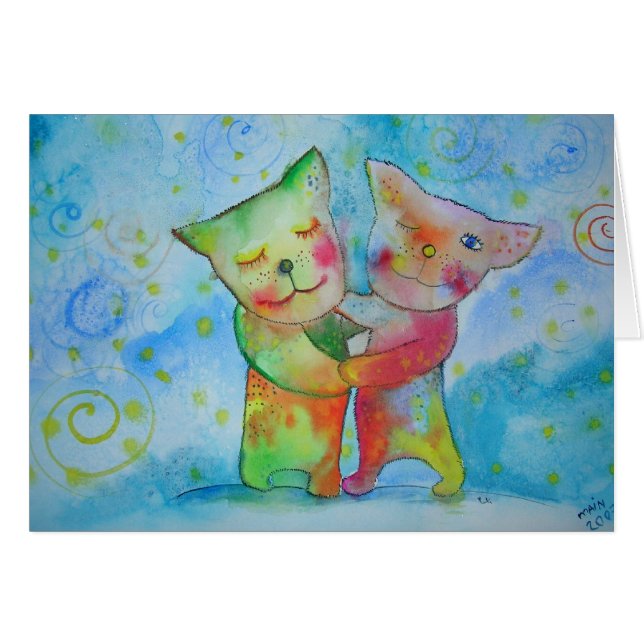 romantik hälsningskort (Framsidan Horizontal)