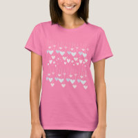 Romantik Hearts T-Shirt - Färgfull Kärlek Design