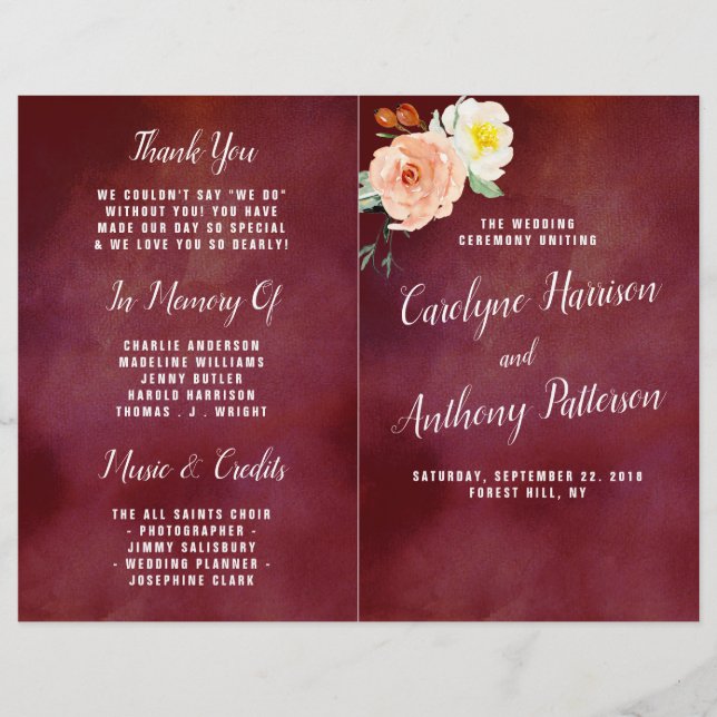 Romantik i Bloom Bröllop-samlingen (Framsida)