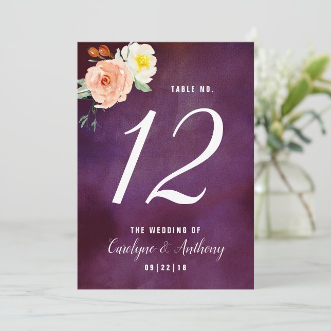 Romantik i Bloom Bröllop-samlingen Inbjudningar (Stående Fram)