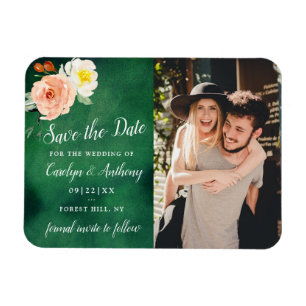 Romantik i Bloom Bröllop-samlingen Magnet