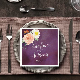 Romantik i Bloom Bröllop-samlingen Pappersservett