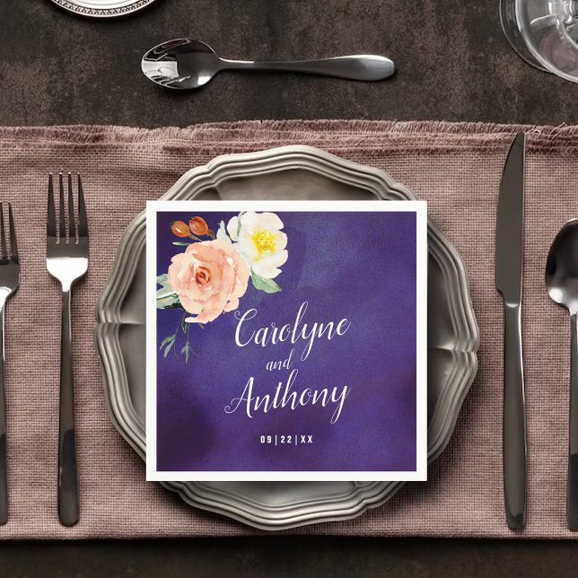 Romantik i Bloom Bröllop-samlingen Pappersservett (Skapare uppladdad)