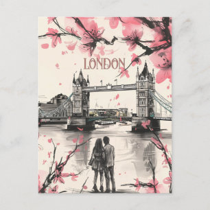 Romantik i London Vykort