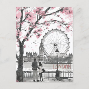 Romantik i London Vykort