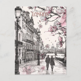 Romantik i London Vykort