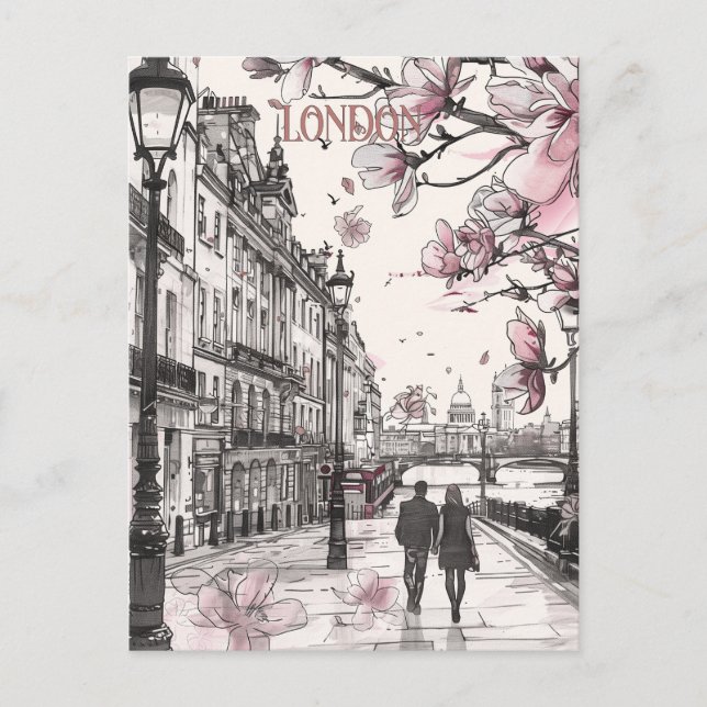Romantik i London Vykort (Framsida)