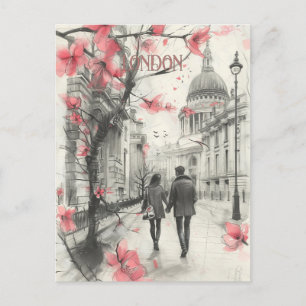 Romantik i London Vykort