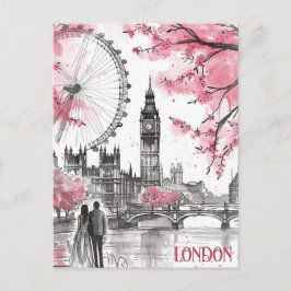 Romantik i London Vykort
