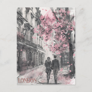 Romantik i London Vykort