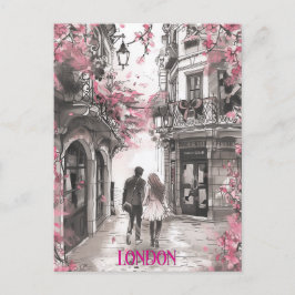 Romantik i London Vykort