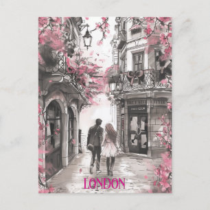 Romantik i London Vykort