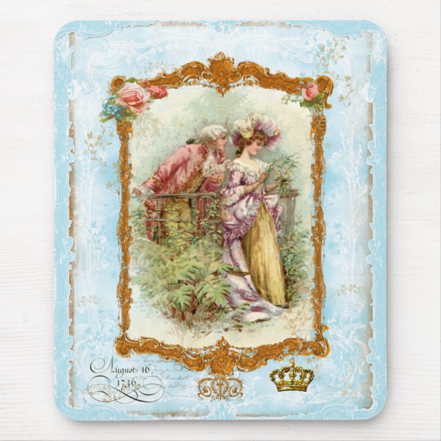 Romantik i Luft Marie Antoinette Mousepad Musmatta (Framsidan)