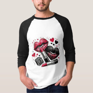 Romantik, Kärlek, Kiss T Shirt