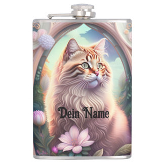 Romantik Katze mit Blumen Fickplunta