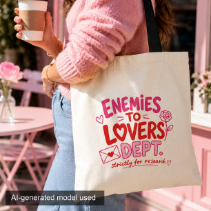 Romantik läsare Fiender till älskare Totebag Tygkasse