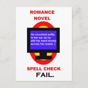 Romantik Novel Stavel Check Misslyckas lustigt Vykort