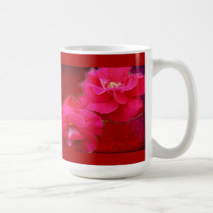 Romantik och Röd ros Kaffemugg